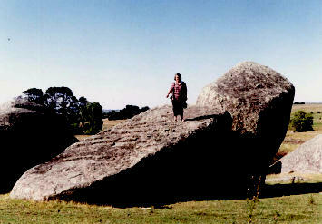 Heather Gilroy Standing on a Fallen Menhir